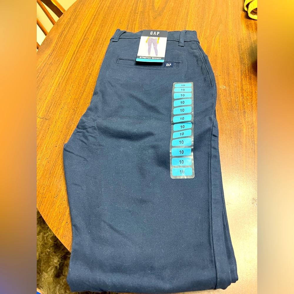 NWT Gap ladies stretch skinny pant Navy Blue Size 10